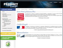 Tablet Screenshot of pechavy-energie.fr